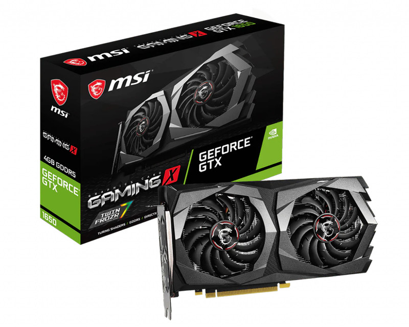 MSI GeForce GTX 1650 Gaming X 4G GDDR5 PCI-E Gen 3x4 - Graphics Card - كرت الشاشة